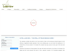 Tablet Screenshot of hotellakeview.com